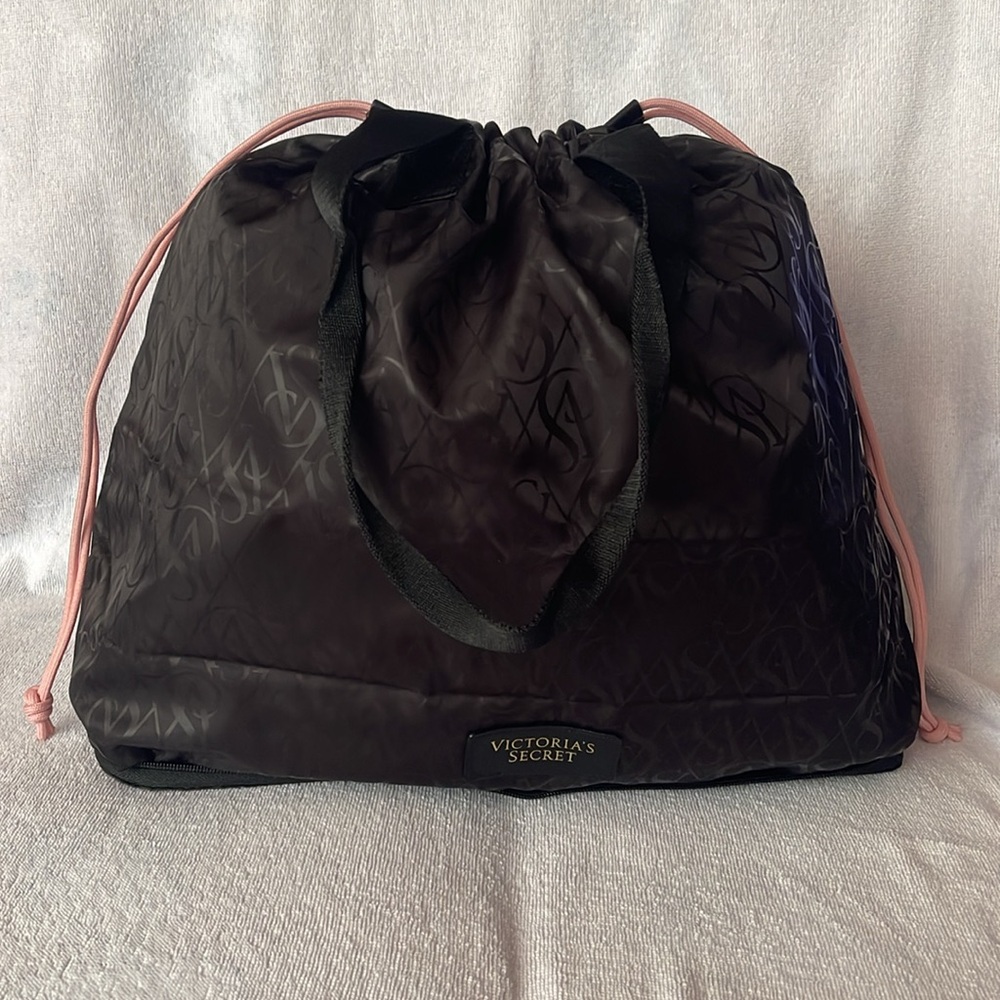 Victoria's Secret Black Collapsable Tote - Picture 4 of 5